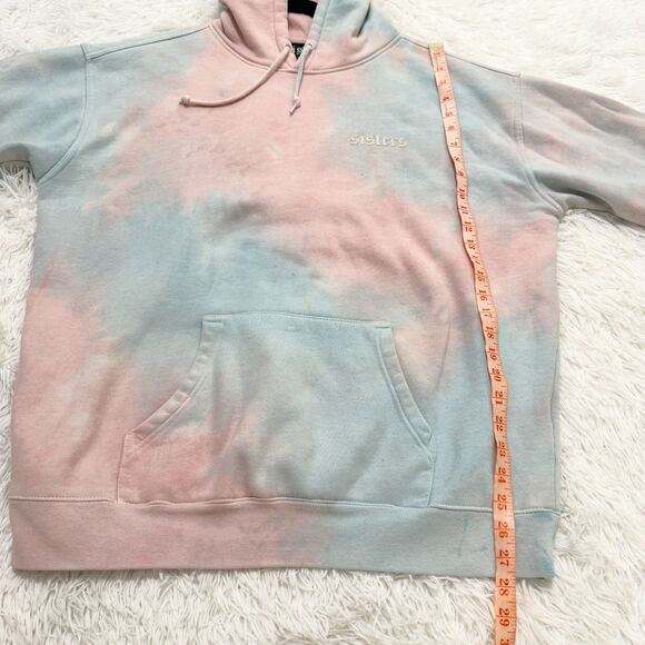 Sisters Pastel Rainbow Sherbet Tie Dye Hoodie James Charles YouTube Extra Large - Picture 8 of 8